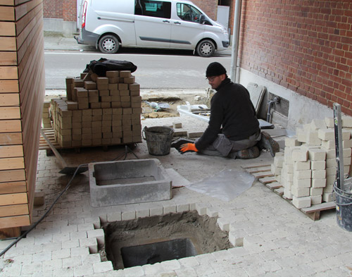 travaux d'aménagement extérieur de terrasse et escalier